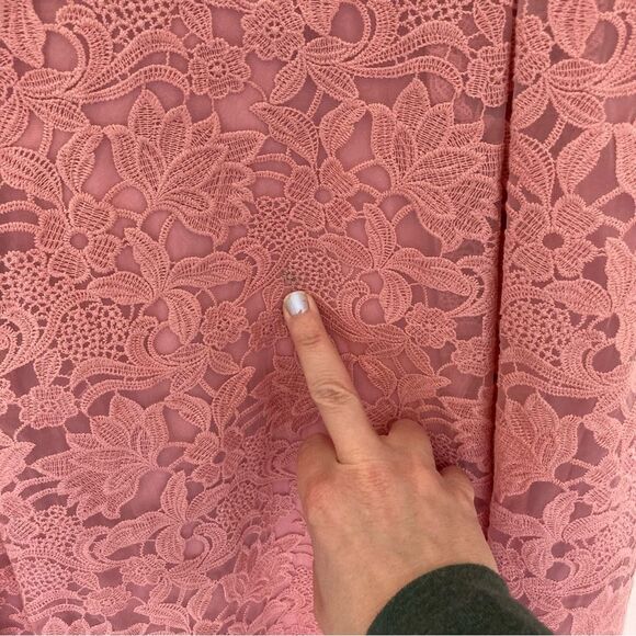 Katherine Kelly women’s lace pink dress size 12.  New with tags.  Read below! - Picture 2 of 11